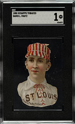 1888 H. D. Smith & Company Baseball Gum Card Die-Cuts David Foutz SGC POOR 1