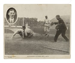 1910 Berger Postal Card Co. Philadelphia Athletics Large-Format "Accordion" Postcard with Mack, Plank, Collins, Bender, and Baker