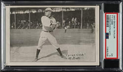 1907-1909 H. M. Taylor Postcard Ty Cobb Rookie PSA EX 5