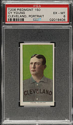 1909-1911 T206 White Border Cy Young Portrait PSA EX-MT 6