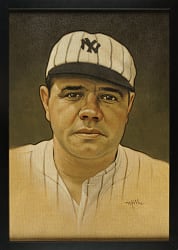 Babe Ruth "Once Upon A Time Series" Original Artwork by Arthur K. Miller