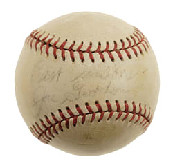 Joe Gordon Single-Signed Miniature Baseball - PSA/DNA
