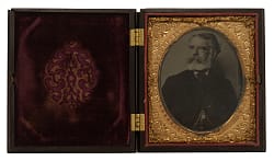 Extraordinary Circa 1880s Harry Wright Tintype in Case