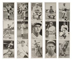 1928 R315 Uncut 3-Card Strip Collection (5) Including Burleigh Grimes