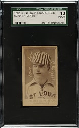 1886 N370 Lone Jack Cigarettes Tip O'Neill SGC POOR 10