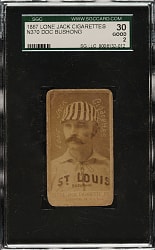 1886 N370 Lone Jack Cigarettes Doc Bushong SGC GOOD 30
