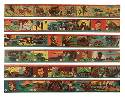 1942 R12 "America At War" Complete Set (48) On Six Uncut Panels