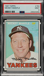 1967 Topps #150 Mickey Mantle PSA MINT 9