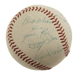 Mickey Mantle, Roger Maris, Dizzy Dean, and Elston Howard Multi-Signed Baseball - JSA