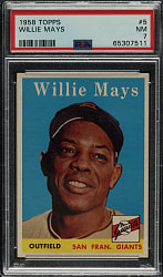 1958 Topps #5 Willie Mays PSA NM 7