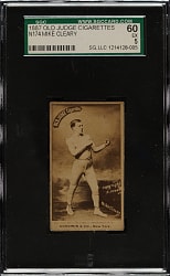 1887 N174 Old Judge Boxer Mike Cleary SGC EX 60