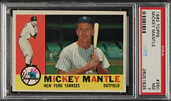 1960 Topps #350 Mickey Mantle PSA NM 7