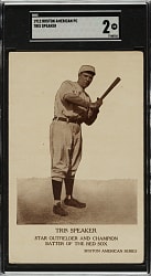 1912 Boston American Series Red Sox Postcard Tris Speaker SGC GOOD 2