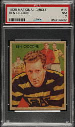 1935 R331 National Chicle Football #15 Ben Ciccone PSA NM 7