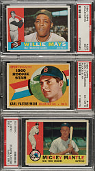 1960 Topps Complete Set (572) Including 41 PSA-Graded Cards