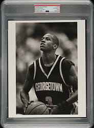 Circa 1994 Allen Iverson Georgetown Original Mitchell Layton Photograph PSA/DNA Type I
