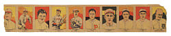 1923 W515-1 Uncut Strip Card Panel Including Babe Ruth and Ty Cobb