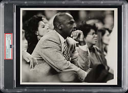 Circa 1990s Michael Jordan Original Phil Velasquez Chicago Sun Times Photograph PSA/DNA Type I