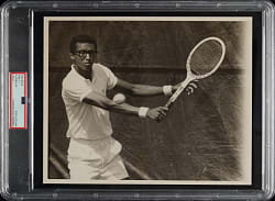 Circa 1960s Arthur Ashe Original Photograph PSA/DNA Type I