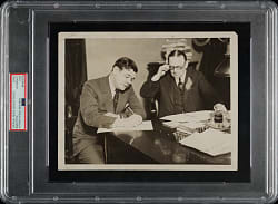 1927 Babe Ruth Original International Newsreel Photograph PSA/DNA Type I