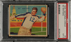 1935 R331 National Chicle Football #4 Ed Matesic PSA EX 5