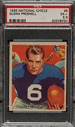 1935 R331 National Chicle Football #5 Glenn Presnell PSA EX+ 5.5