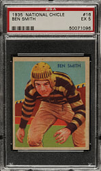 1935 R331 National Chicle Football #16 Ben Smith PSA EX 5