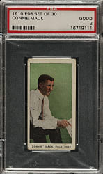 1910 E98 Anonymous "Set of 30" Connie Mack PSA GOOD 2 - Green Background