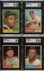 1961 Topps Complete Set (587) Including 55 PSA- and SGC-Graded Cards