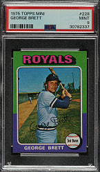 1975 Topps Mini #228 George Brett PSA MINT 9