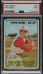 1967 Topps #430 Pete Rose PSA MINT 9
