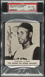1961 Kahn's Wieners Roberto Clemente PSA NM-MT+ 8.5