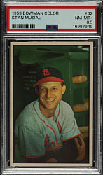 1953 Bowman Color #32 Stan Musial PSA NM-MT+ 8.5