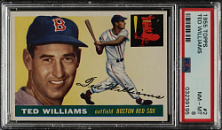 1955 Topps #2 Ted Williams PSA NM-MT 8