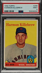 1958 Topps #288 Harmon Killebrew PSA MINT 9 - Highest Graded!