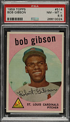 1959 Topps #514 Bob Gibson Rookie PSA NM-MT+ 8.5