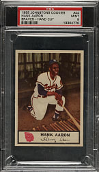 1955 Johnston Cookies Braves #44 Hank Aaron PSA MINT 9 - Highest Graded!