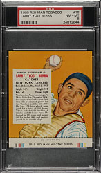 1955 Red Man Tobacco #AL-16 Yogi Berra PSA NM-MT 8