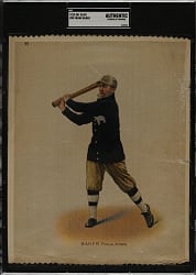 1912 S81 Large Silk Premium #95 Frank "Home Run" Baker - SGC