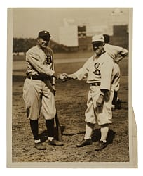 1921 Ty Cobb and Kid Gleason Original Underwood & Underwood Photograph PSA/DNA Type I
