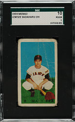 1959 Menko JCM32E Sadaharu Oh Rookie SGC POOR 10