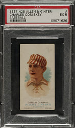1888 N28 Allen & Ginter Charles Comiskey PSA EX 5