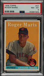 1958 Topps #47 Roger Maris Rookie PSA NM-MT 8