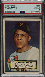 1952 Topps #261 Willie Mays PSA VG-EX 4