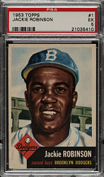1953 Topps #1 Jackie Robinson PSA EX 5