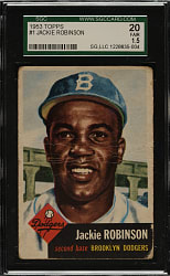 1953 Topps #1 Jackie Robinson SGC FAIR 20