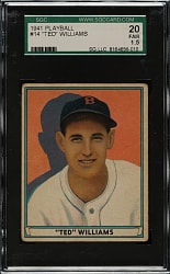 1941 R336 Play Ball #14 Ted Williams SGC FAIR 20