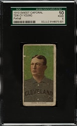 1909-1911 T206 White Border Cy Young Portrait SGC POOR 10