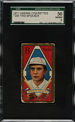 1911 T205 Gold Border Tris Speaker SGC GOOD 30
