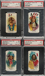 1930 British American Tobacco "Indian Chiefs" PSA-Graded Partial Set (32/50)